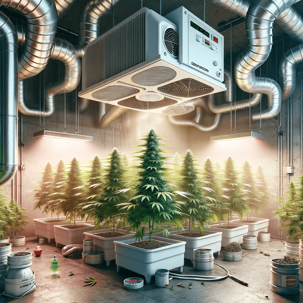 Belüftungssystem im Cannabisanbau